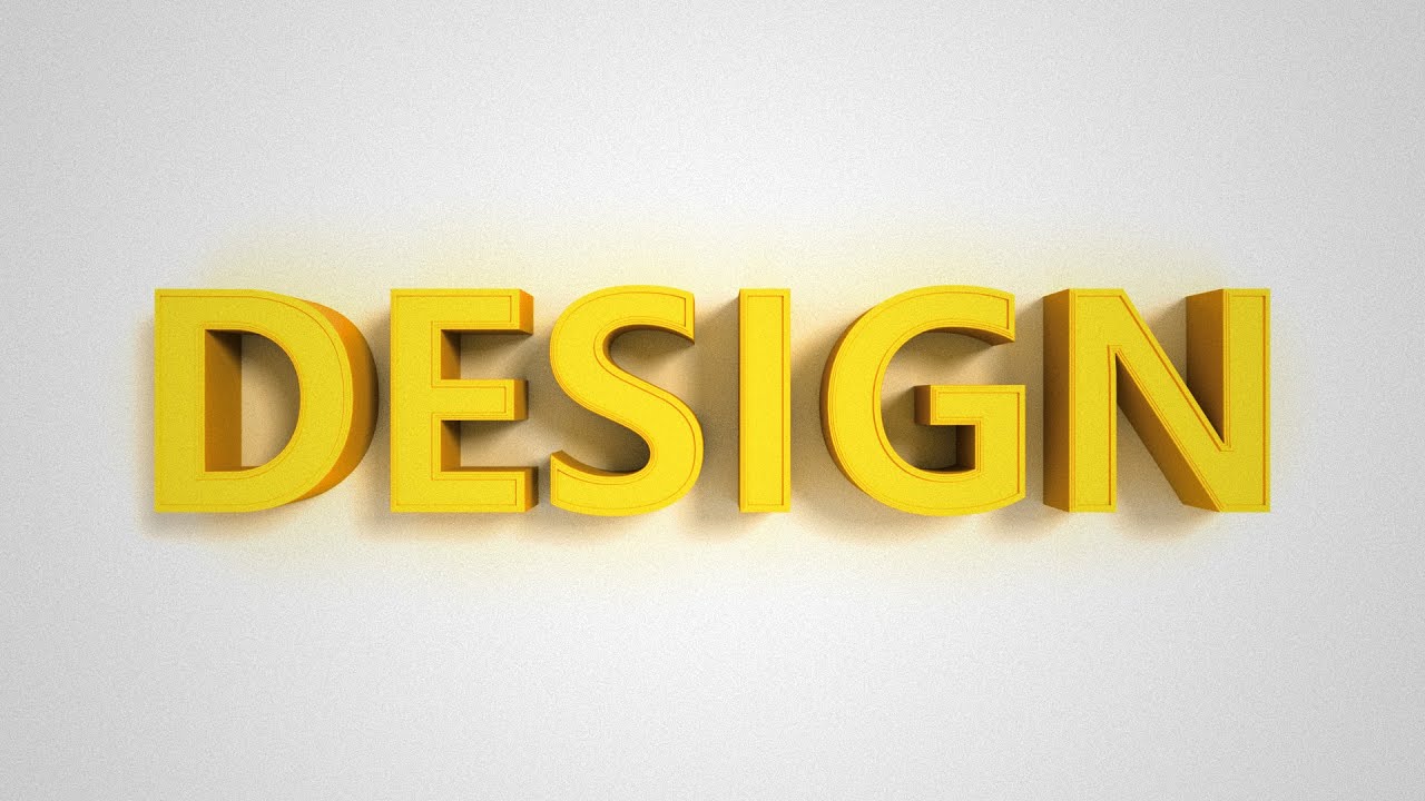 3D-текст | Photoshop
