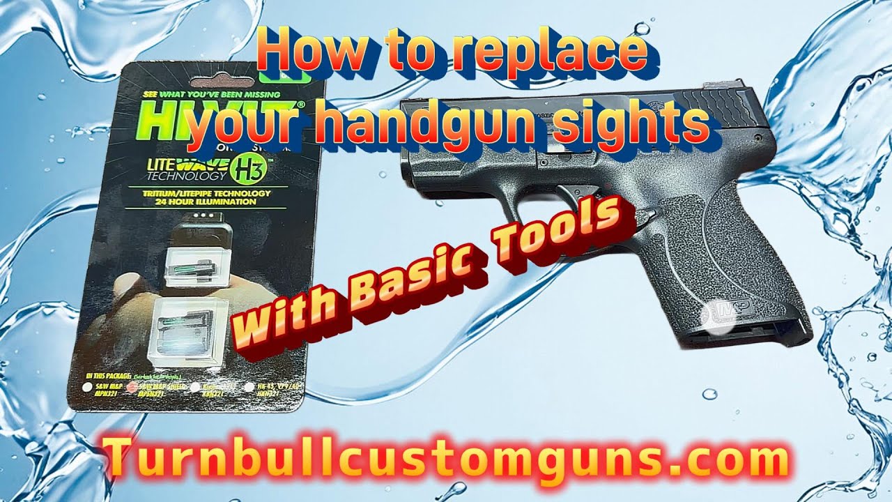 Replacing Handgun sights with basic tools - M&P Shield