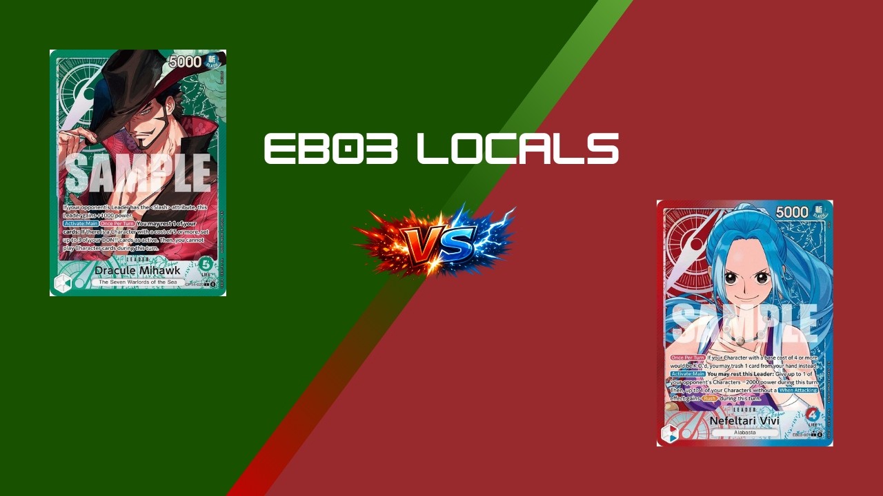 [EB03] OPTCG POV: Mihawk vs RB Vivi | Round 2 | Locals |