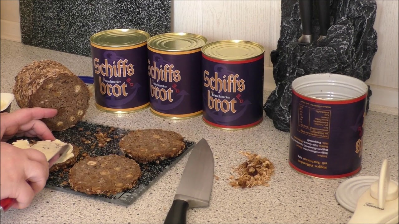 Schiffsbrot - Vorsorge für den Notfall  - haltbares Brot in Büchsen - mind. 2 Jahre haltbar
