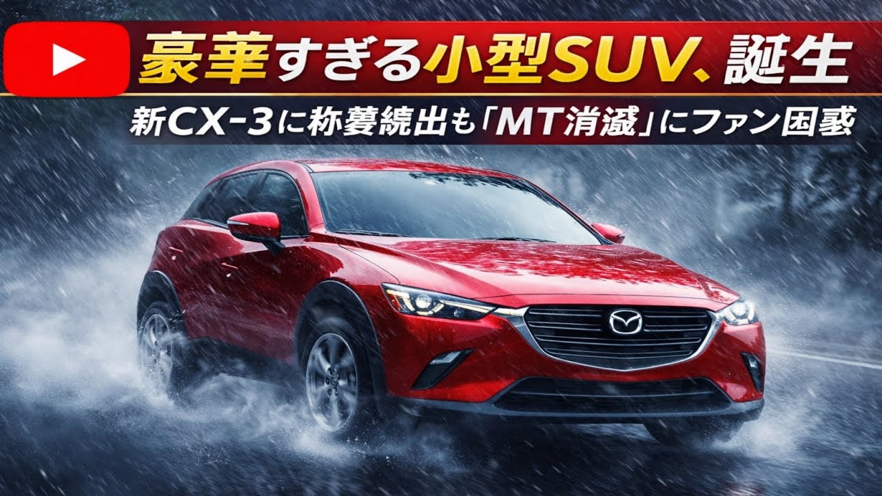 ⚡🚗🧐豪華すぎる小型SUV、誕生新CX-3に称賛続出も「MT消滅」にファン困惑