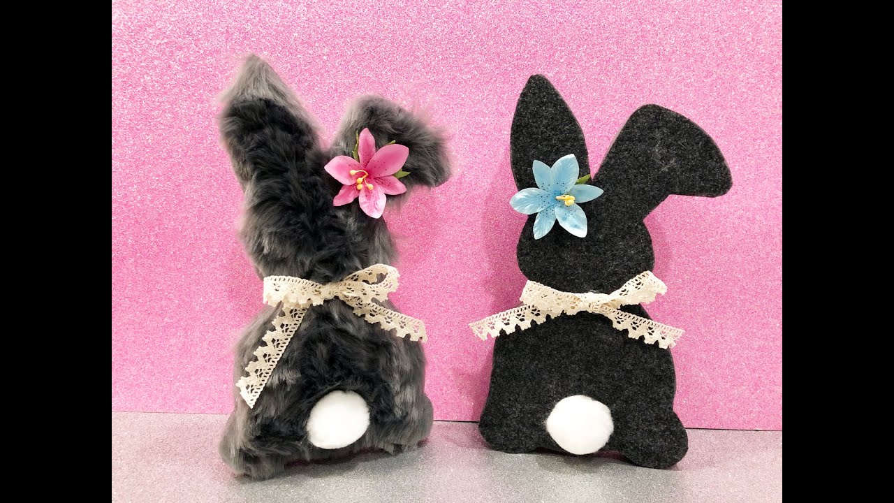 Felt Bunny and Furry Bunny DYI