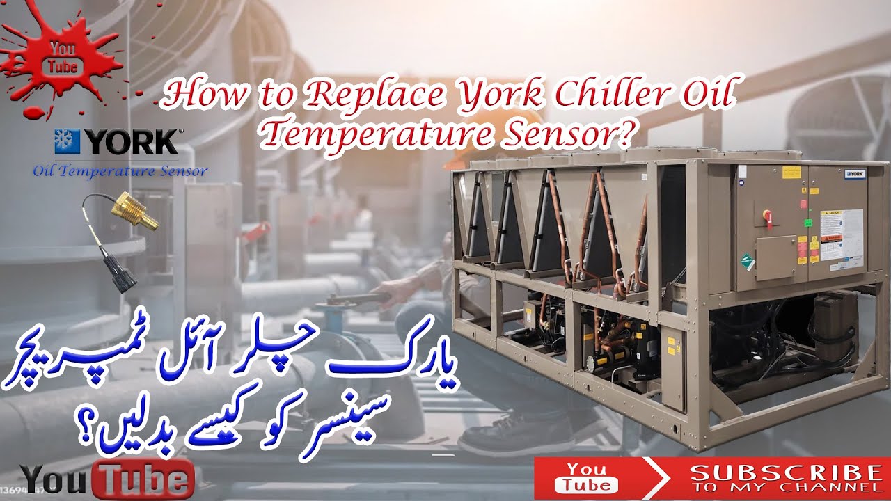 How to check high oil Temperature alarm, York Chiller Oil Temperature sensor replace. How pump down
