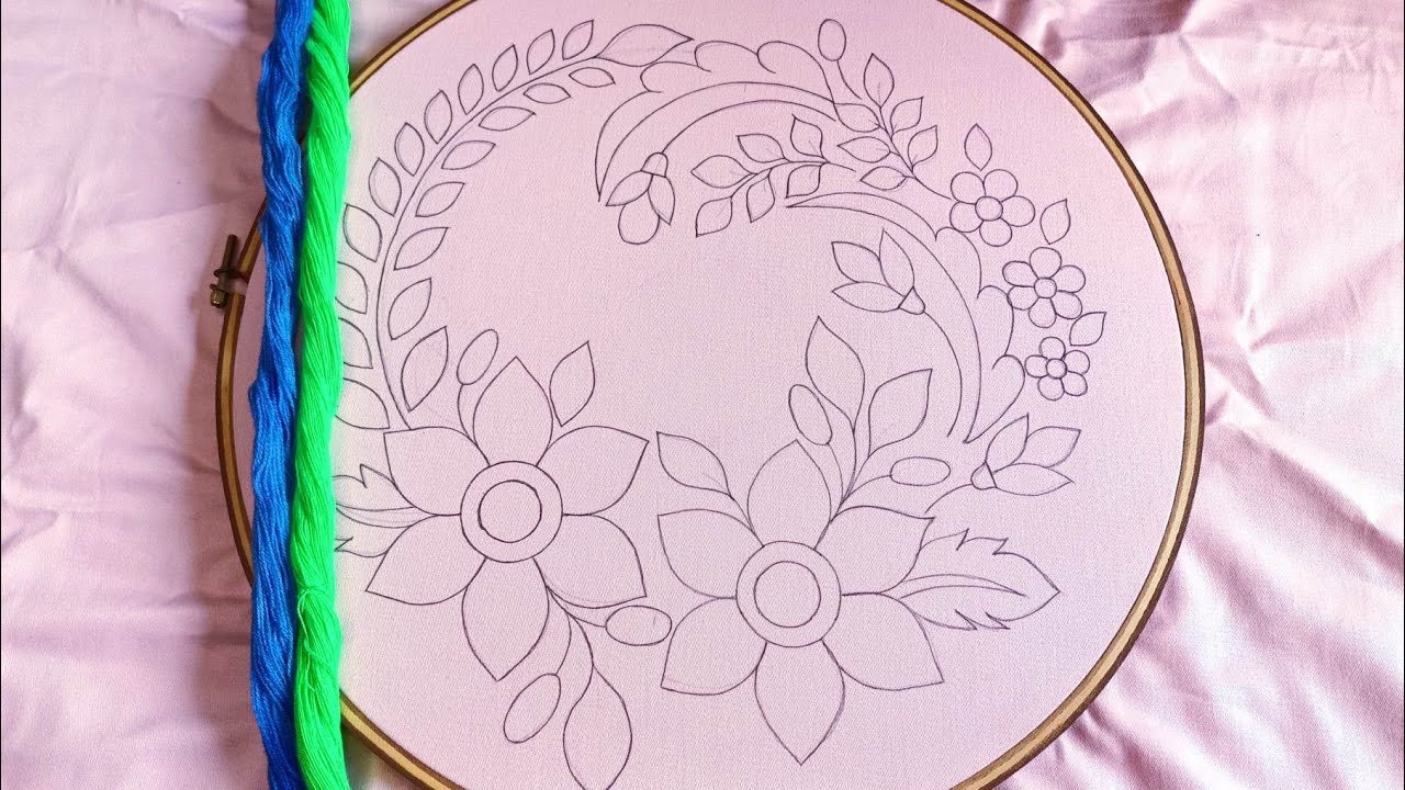 Latest Cushion Cover Design Embroidery Tutorial #119  //হাতের সেলাই করা সুন্দর একটি কুশন কভার ডিজাইন