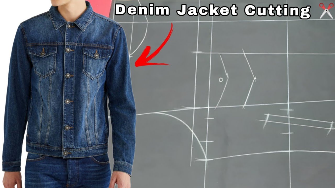 Jeans Jacket Cutting Kaise Karen || Denim Jeans Jacket Cutting ✂️ || जिन्स जैकेट कटिंग कैसे करें ।