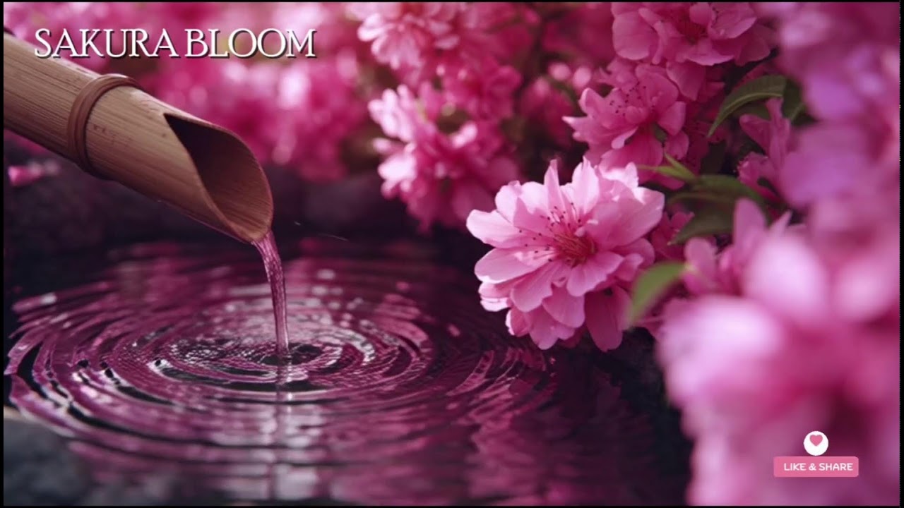 🔴 桜の調べ – 日本庭園の水音と風鈴の癒し | 心を落ち着ける音楽👉 Zen garden + wind chimes vibes.