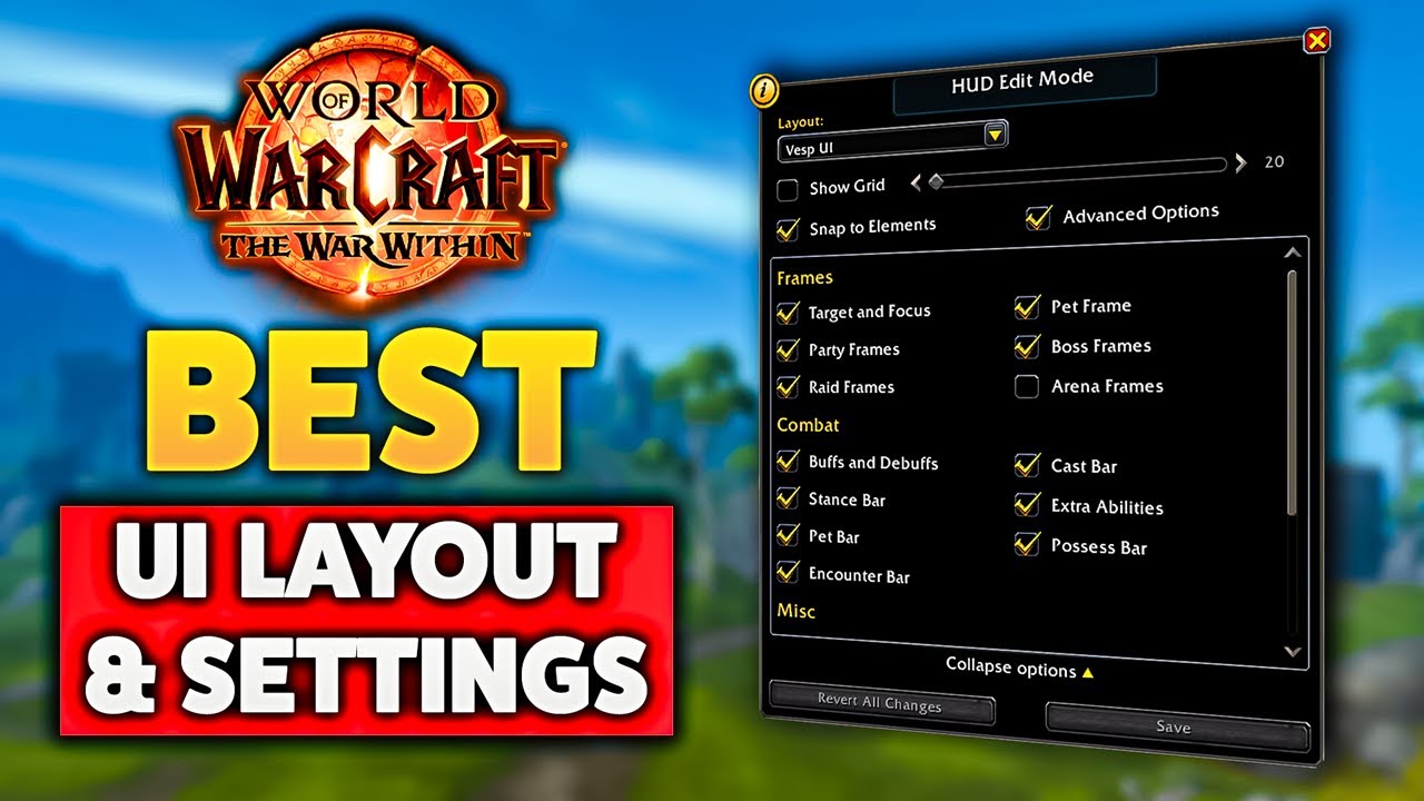 The War Within's BEST Graphic Settings & UI Layout (NO WeakAuras)