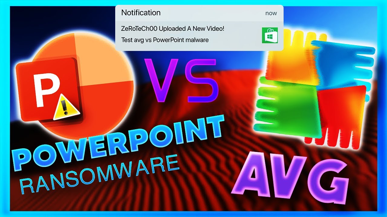 AVG Antivirus VS PowerPoint Ransomware!