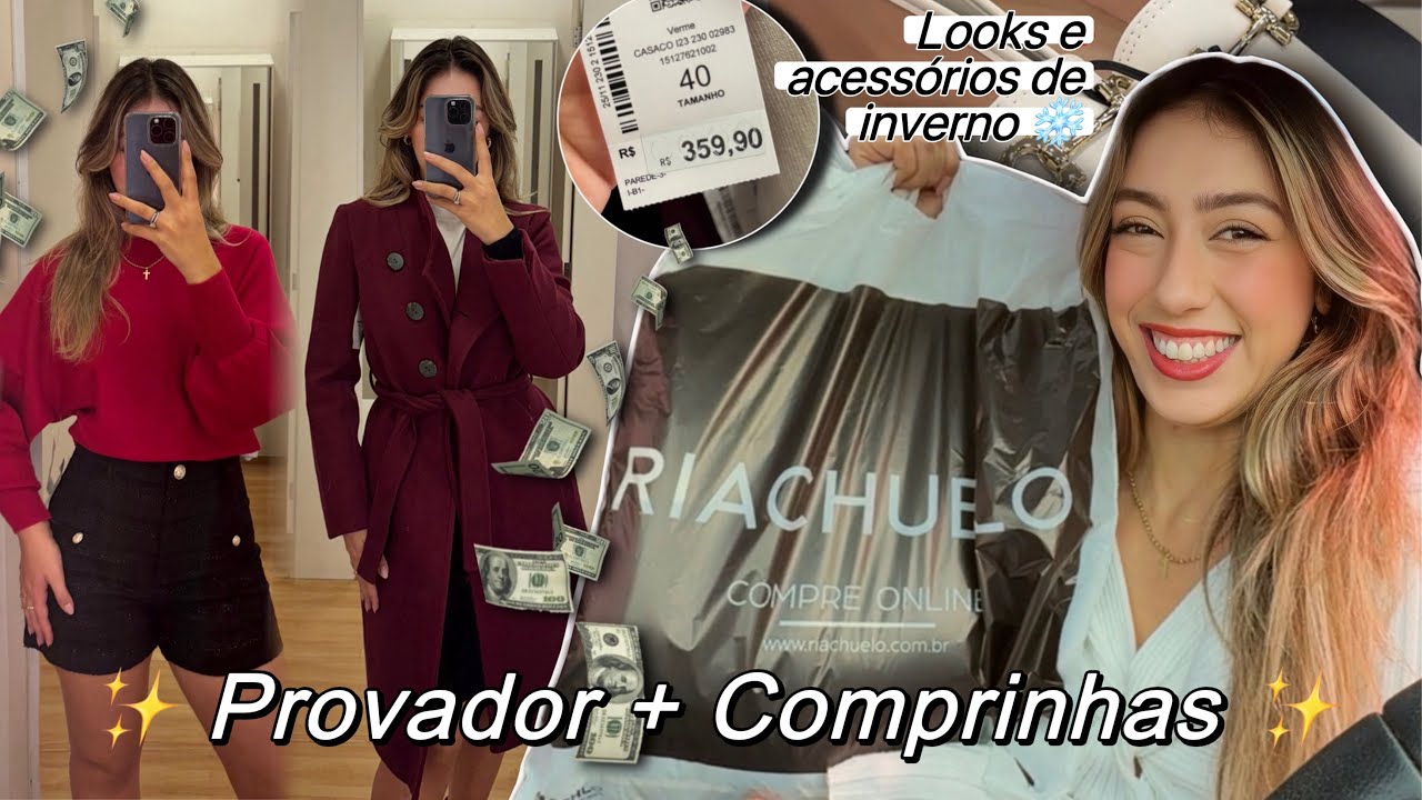 PROVADOR + COMPRINHAS de INVERNO na RIACHUELO | vale a pena?? 🛍️💘 Cacá Anjos