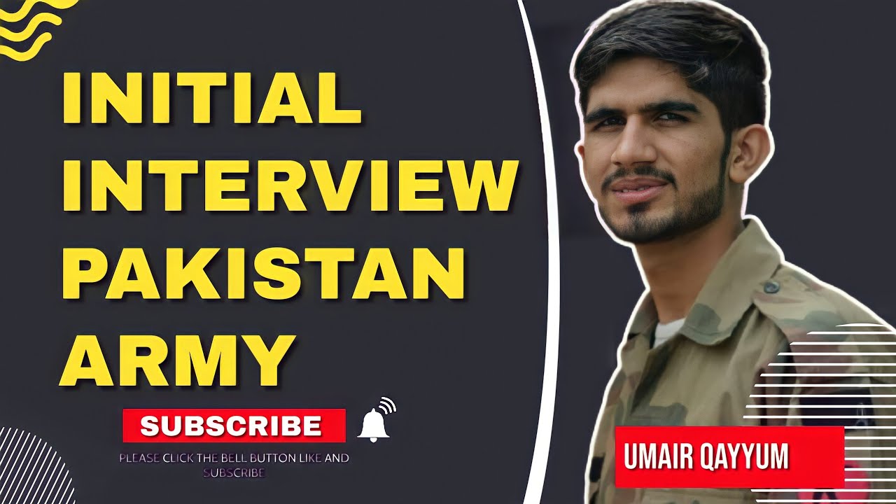 Initial Interview Pak Army Navy Air force | PMA initial interview | ISSB interview