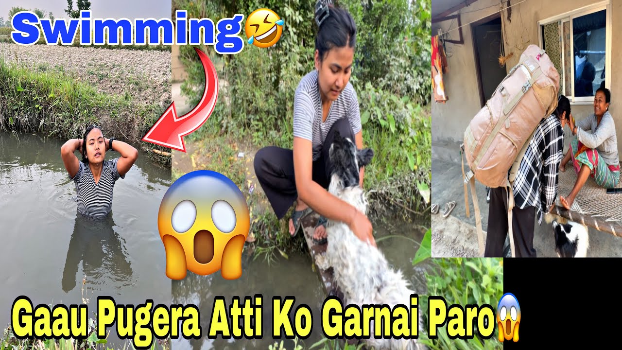 FINALLY BARDIYA PUGIYO😱||Atti Ko Tw Garnai Paro🤣||Sanjana❤️Tharu||vlog🥀
