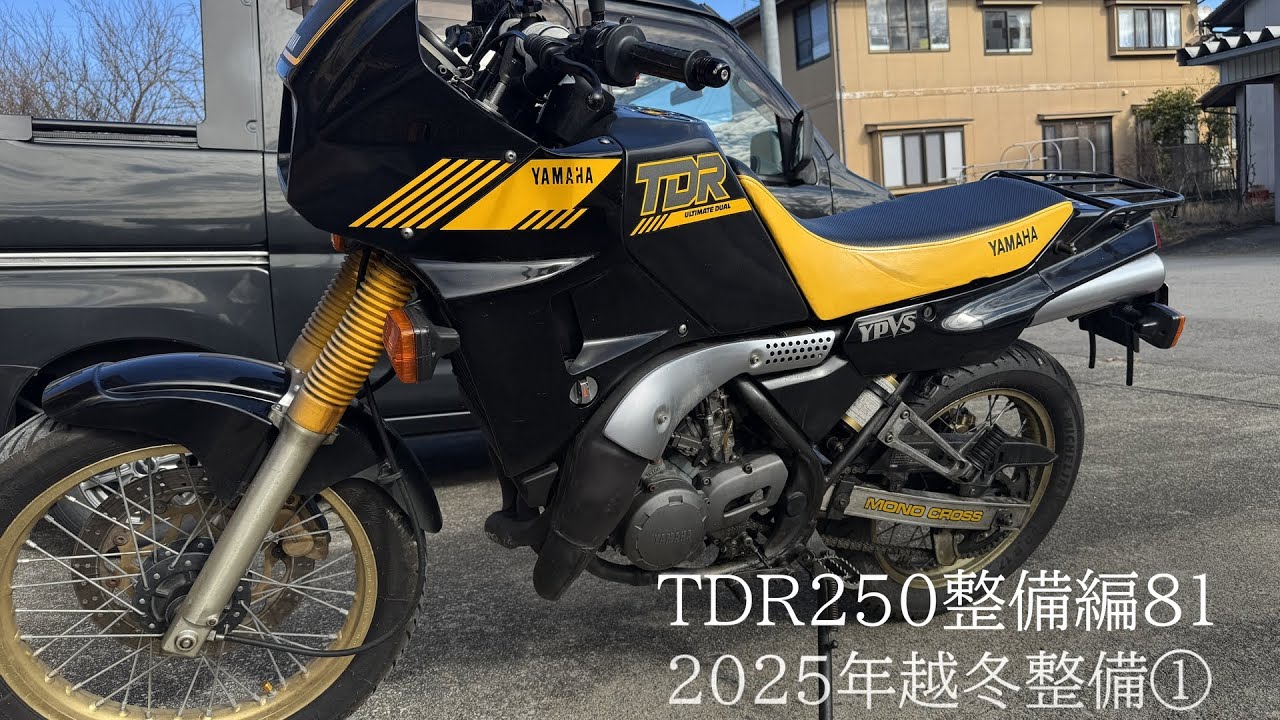 TDR250整備編81【2025年越冬整備①】#tdr250 #subtitles