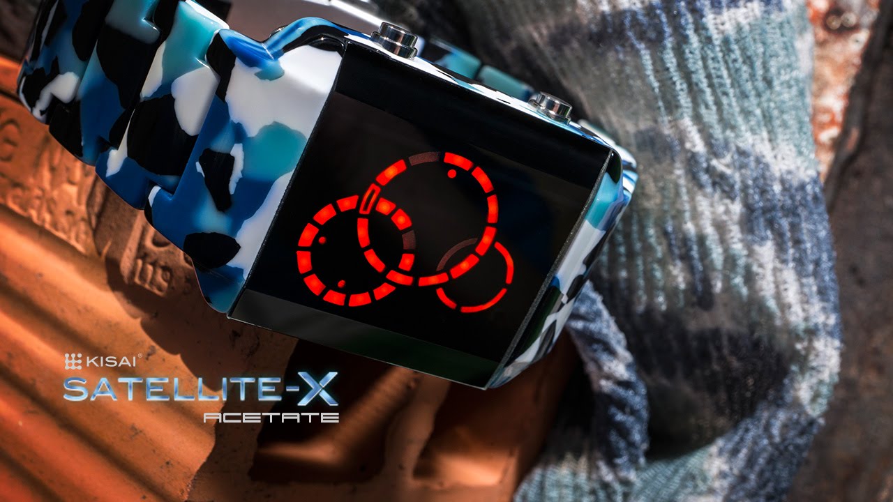 Futuristic LED Watch: Kisai Satellite-X Acetate from Tokyoflash Japan