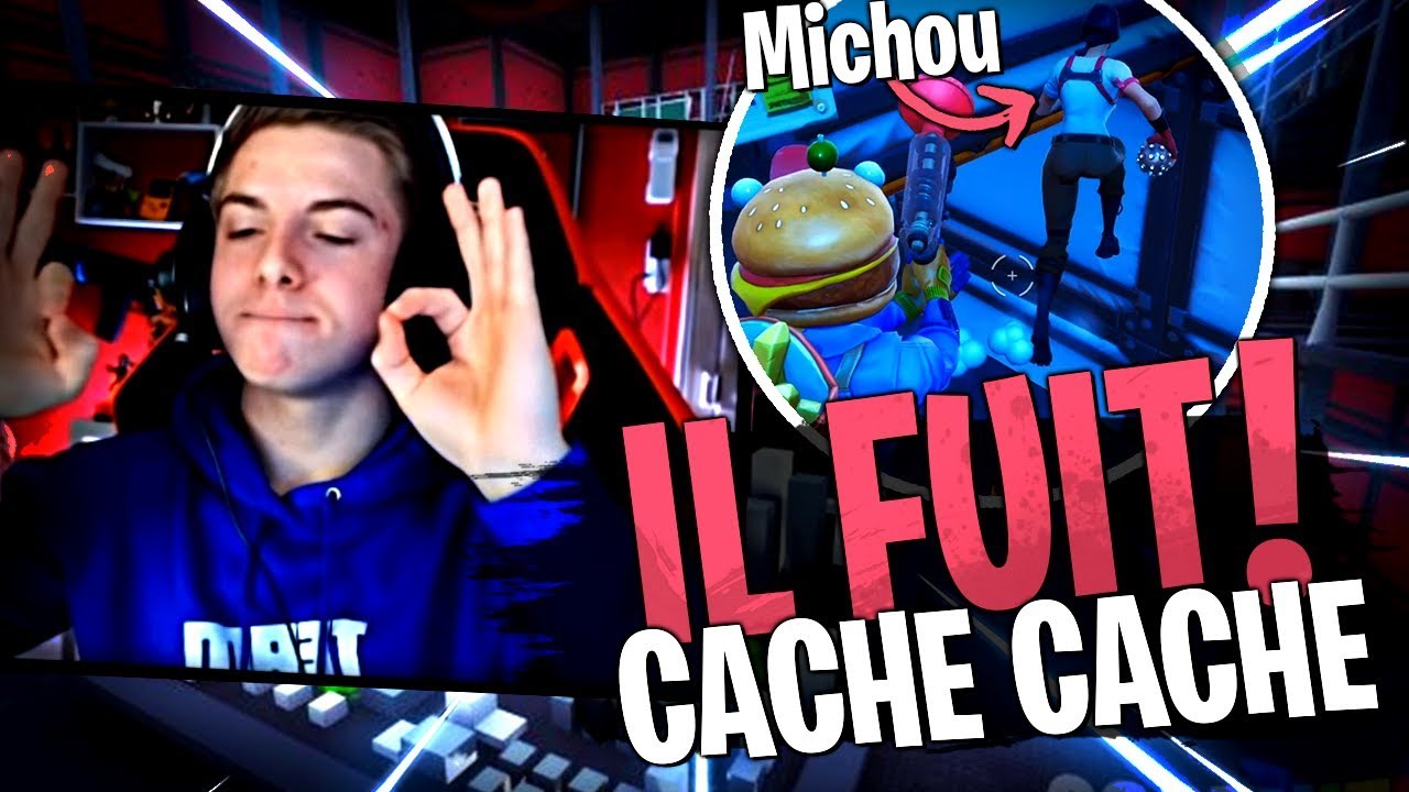 Michou arrive à fuir sur ce mode infecté avec la Team Croûton sur Fortnite Créatif !