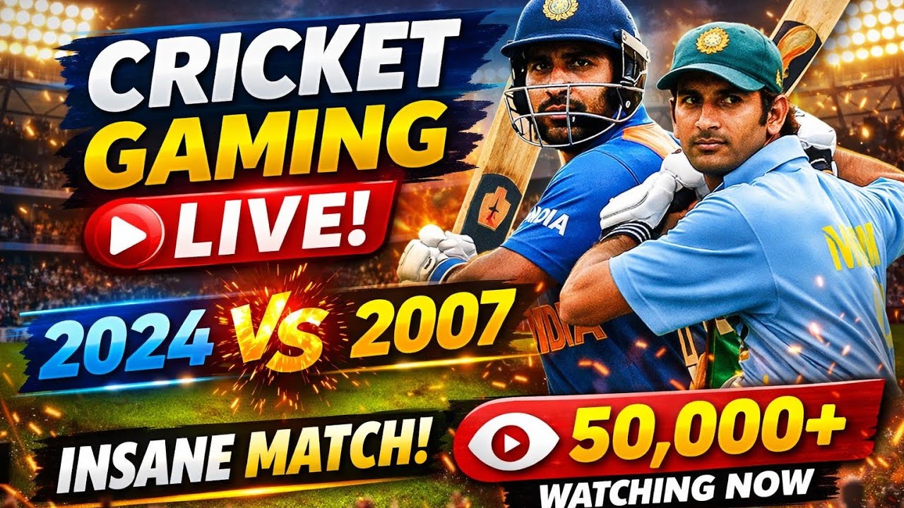 LIVE INDIA T20 LEGACY CUP 🏆 | 2024 vs 2007 | @playwithpranjal @RcGame @Cricket Gaming Channel