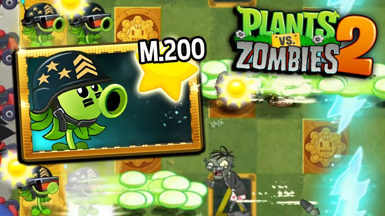 PROBANDO A MEGA GUISANTRALLADORA MAESTRIA 200 - Plants vs Zombies 2