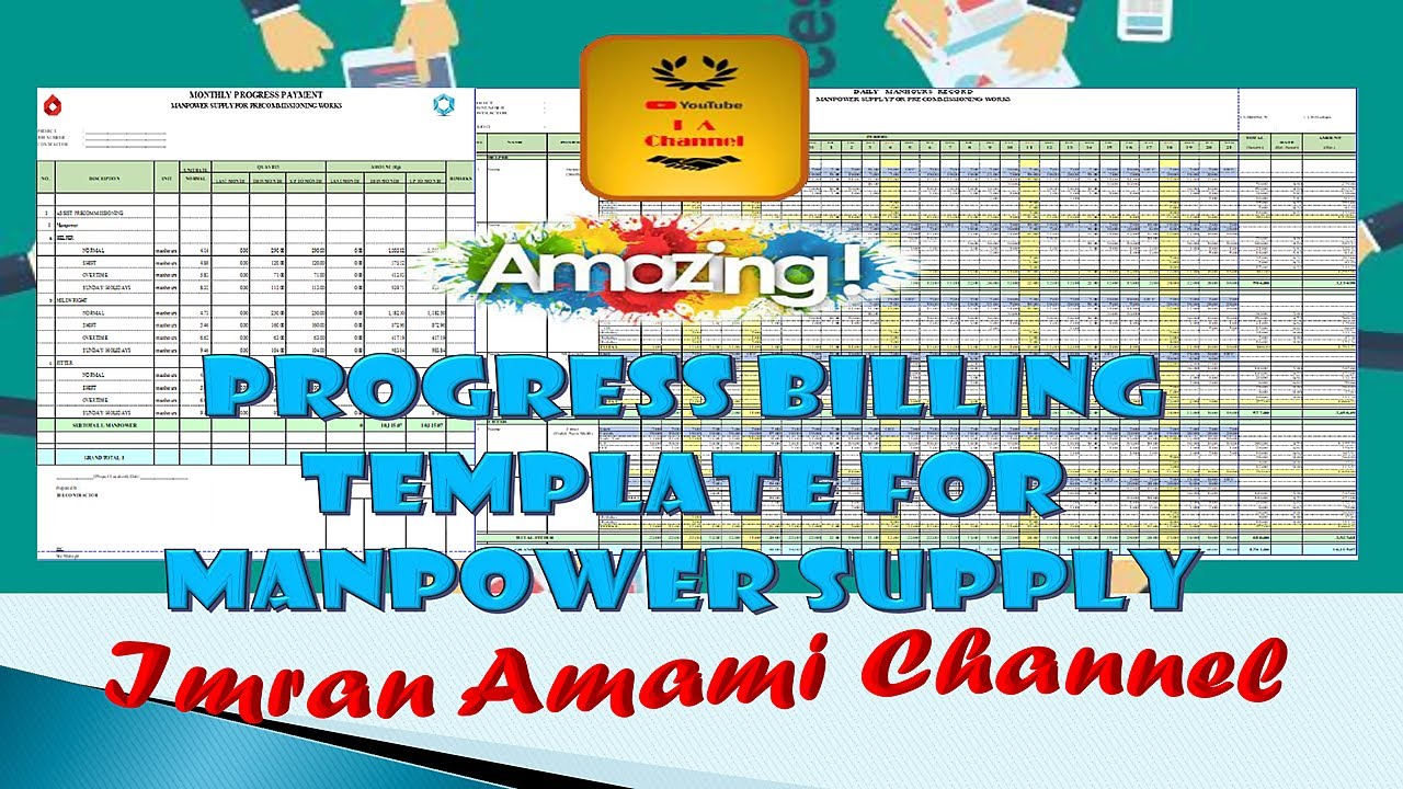 PROGRESS BILLING TEMPLATE FOR MANPOWER SUPPLY-imran amami channel