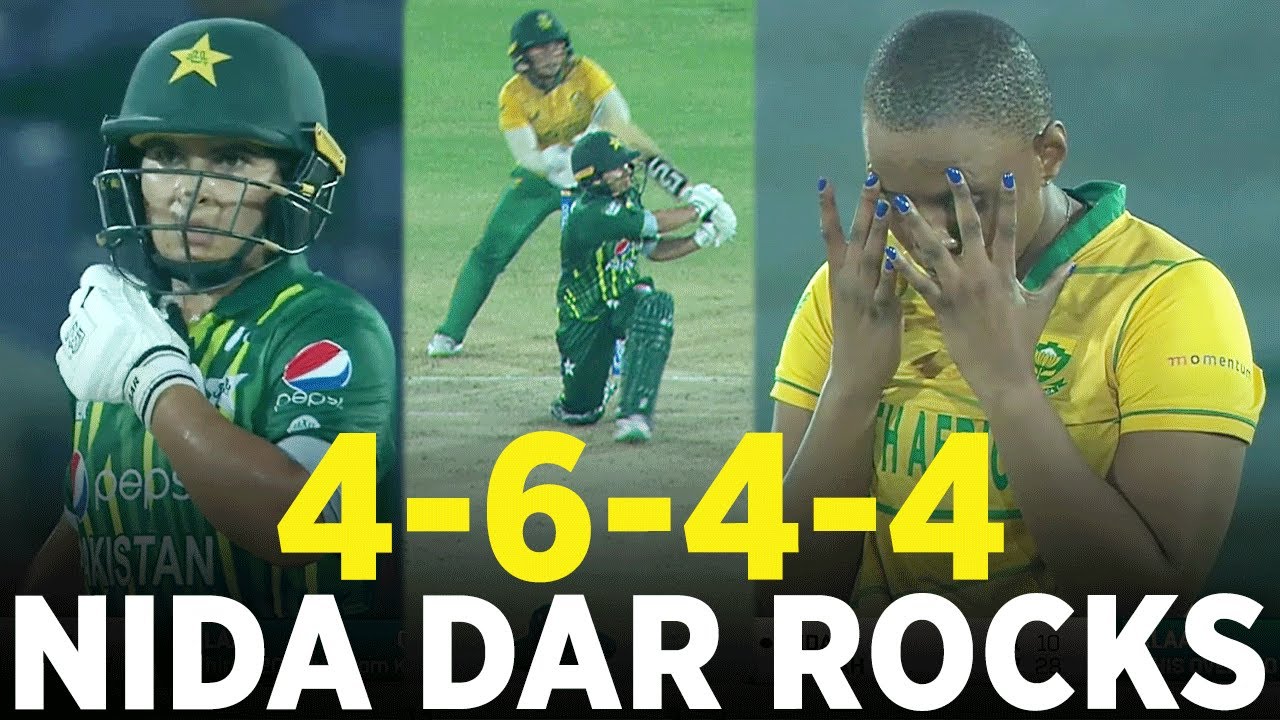 Nida Dar Rocks | 4️⃣-6️⃣-4️⃣-4️⃣ | Pakistan Women vs South Africa Women | 3rd T20I 2023 |PCB | M3D2A