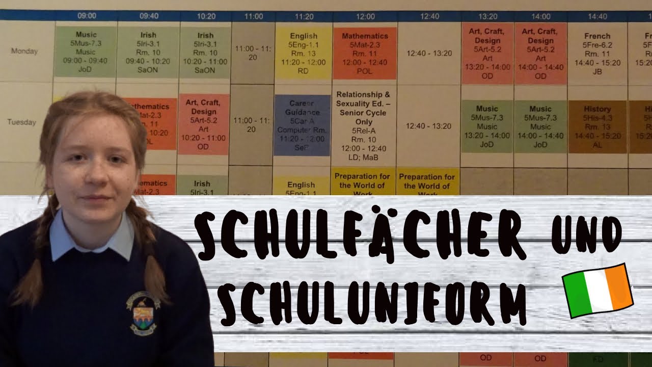 IRISCHE SCHULF&Auml;CHER UND MEINE SCHULUNIFORM // Auslandsjahr 2020/21 Irland
