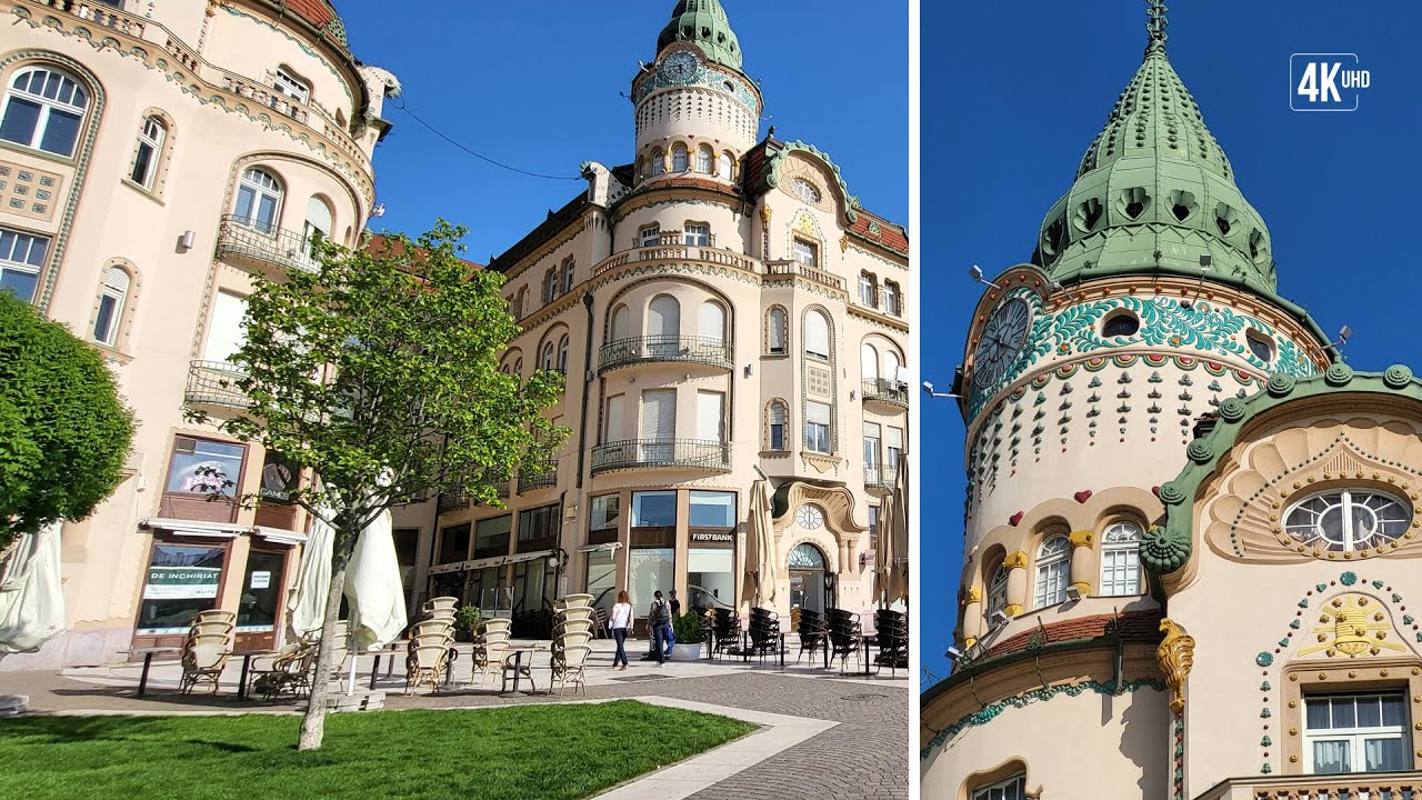 🚩Oradea: Relaksujący dzień od Teatru Narodowego do Pałacu Czarnego Orła i Centrum Historycznego
