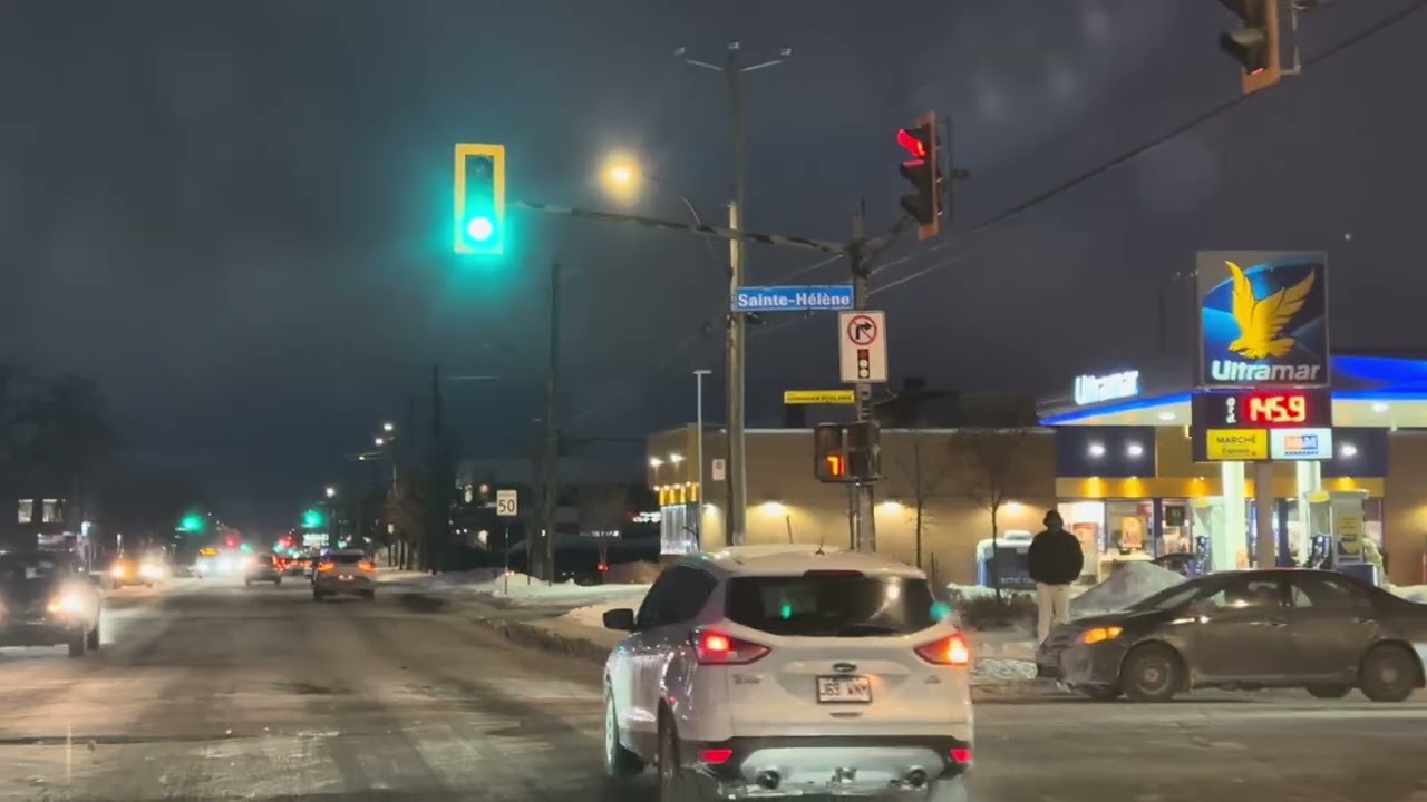 January 30, 2026 winter 🥶 ￼Longueuil to Brossard Quebec Canada 2026 