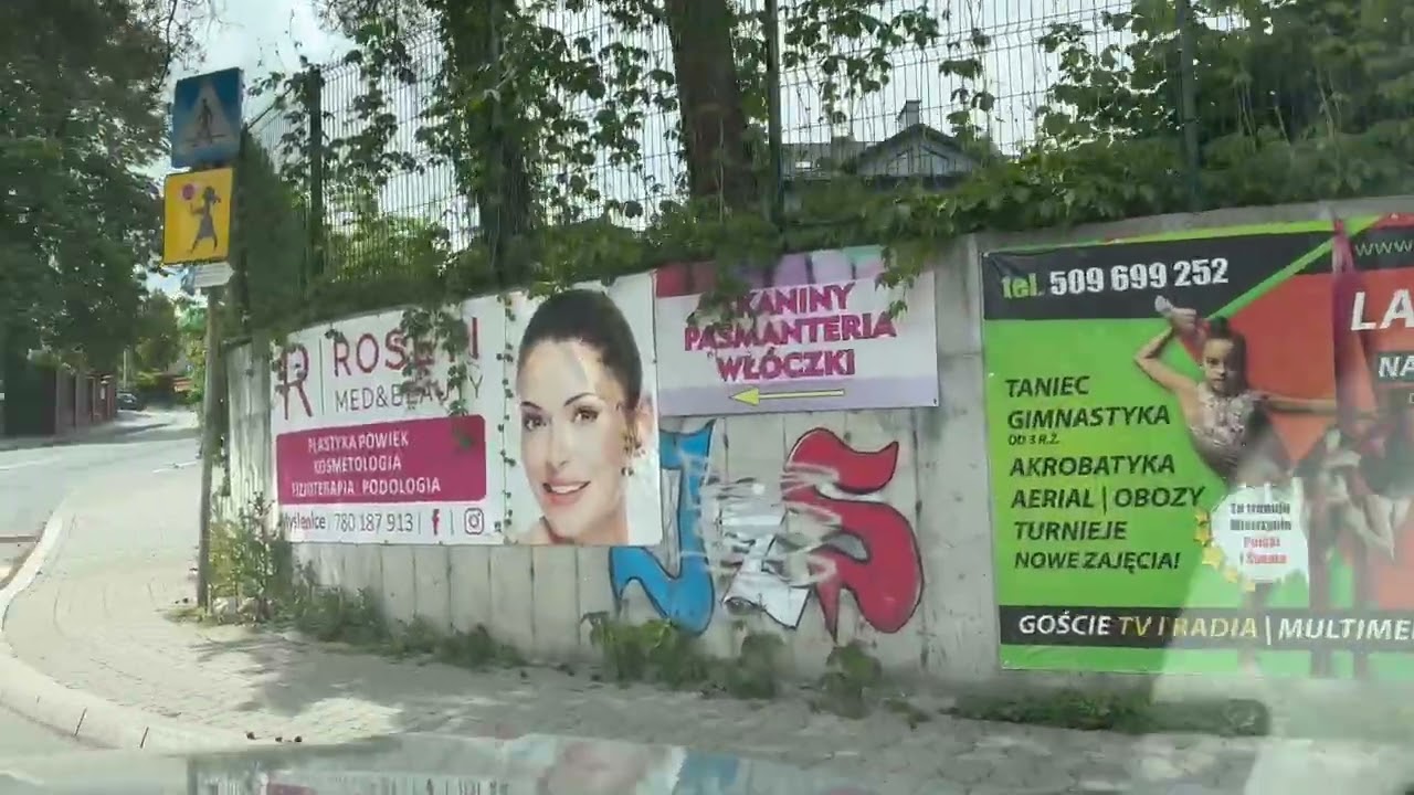 Driving in Myszyniec Poland/Conduciendo en Myszyniec Polonia/在波兰米什涅茨开车/Jazda samochodem w Myszyniec