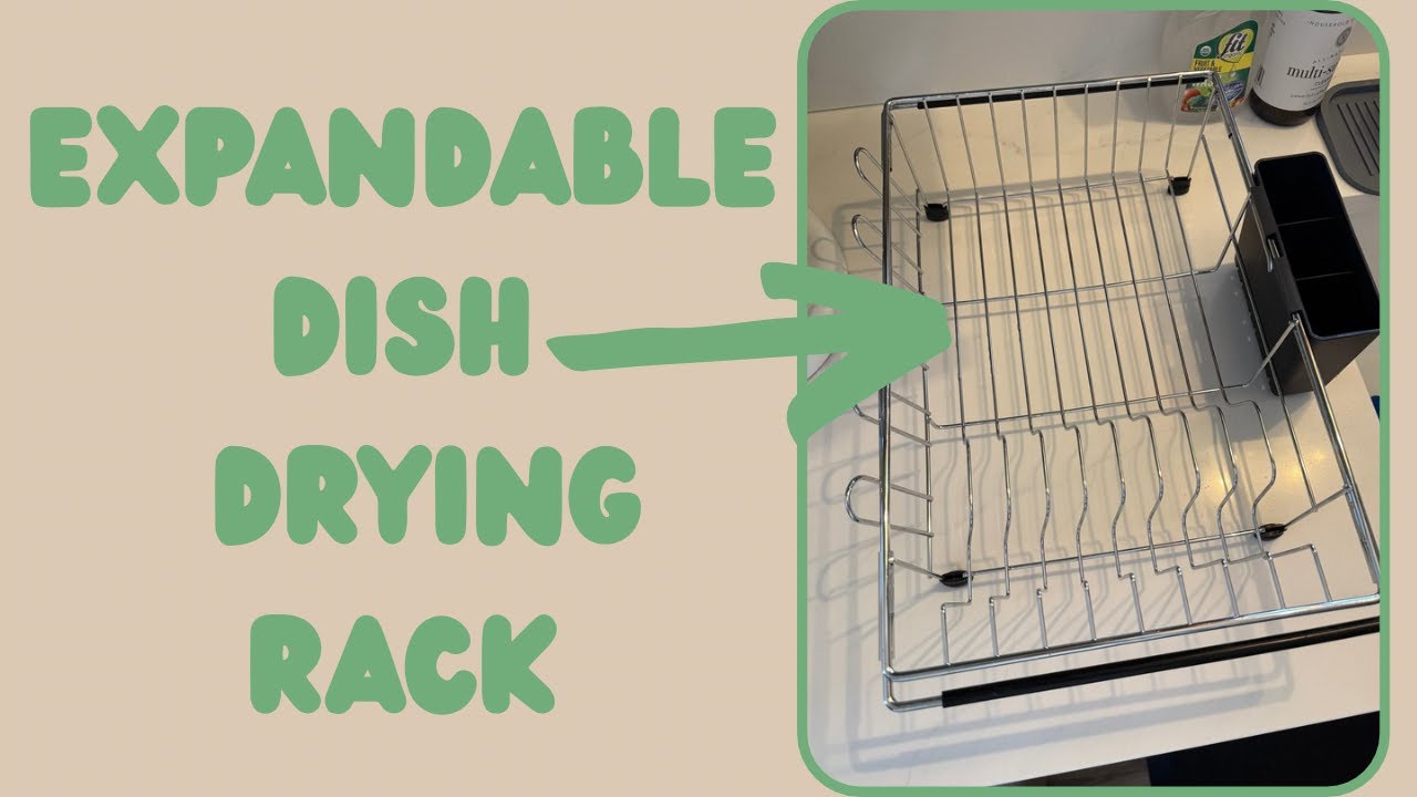 Simple Trending Expandable Dish Drying Rack in Sink, Adjustable Dish Drainers for Small Kitchens