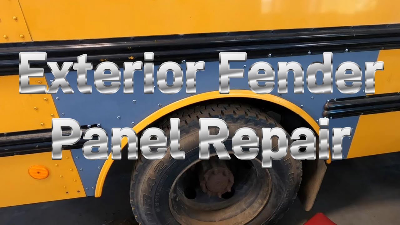 Exterior Fender Panel Repair - Just Bus'n and Adventures with the Thompson Family