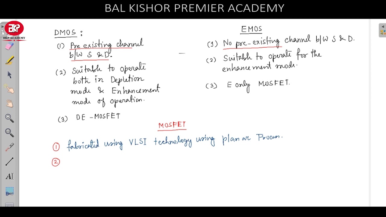 1  INTRODUCTION TO MOSFET | BKP ACADEMY