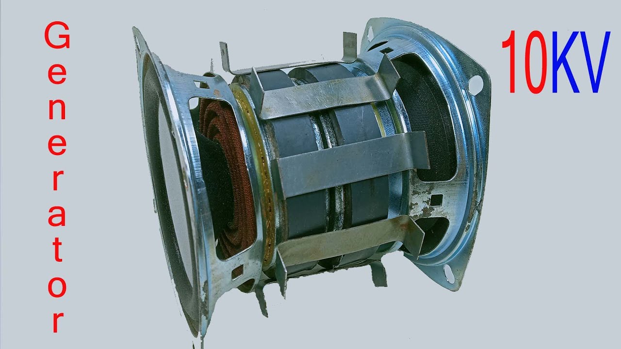 Turn 2 big speaker Magnet into 230v 10kw electric generator to power your home