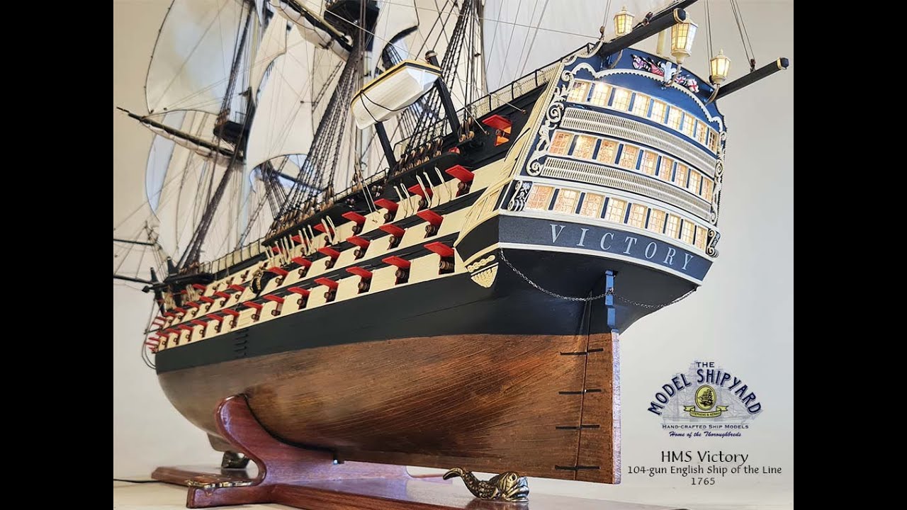 HMS Victory under Storm Sail