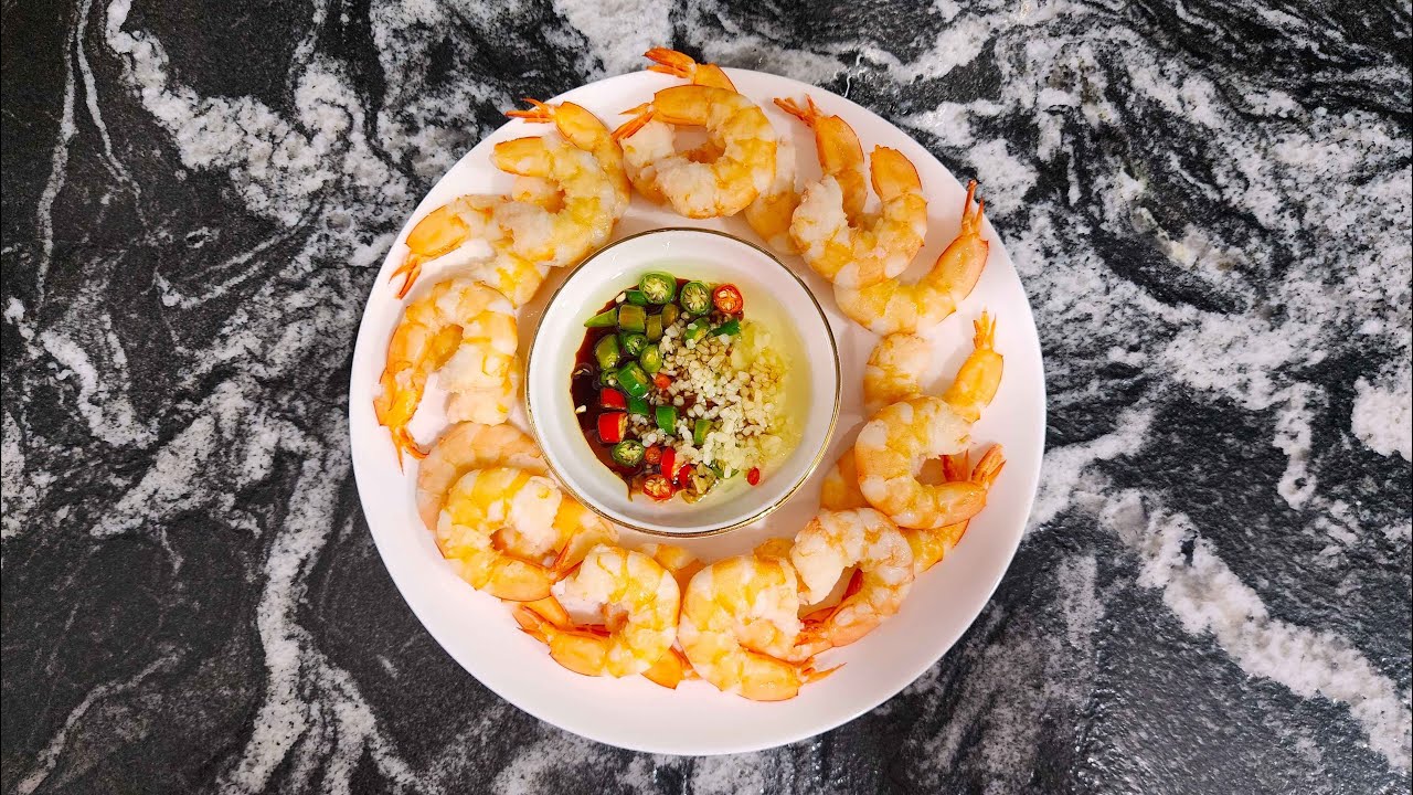 鸡汤煮红虾&middot;一口入魂 Boiled red shrimp in chicken soup