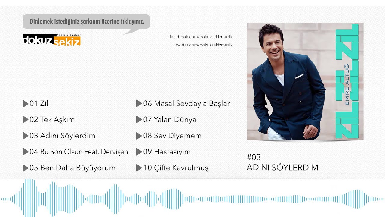 Emre Altuğ - Adını Söylerdim (Official Audio)