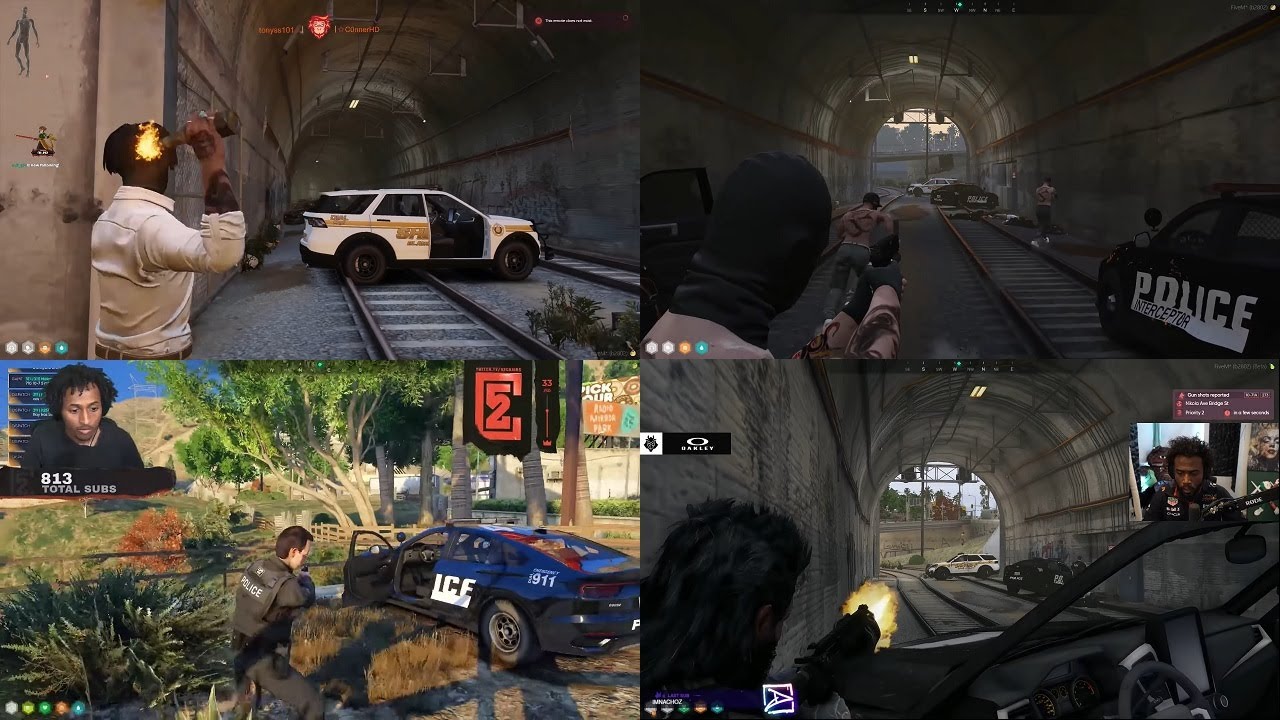 Hydra Wipe PD Raiding Miguel (14 POVs) | NoPixel 4.0
