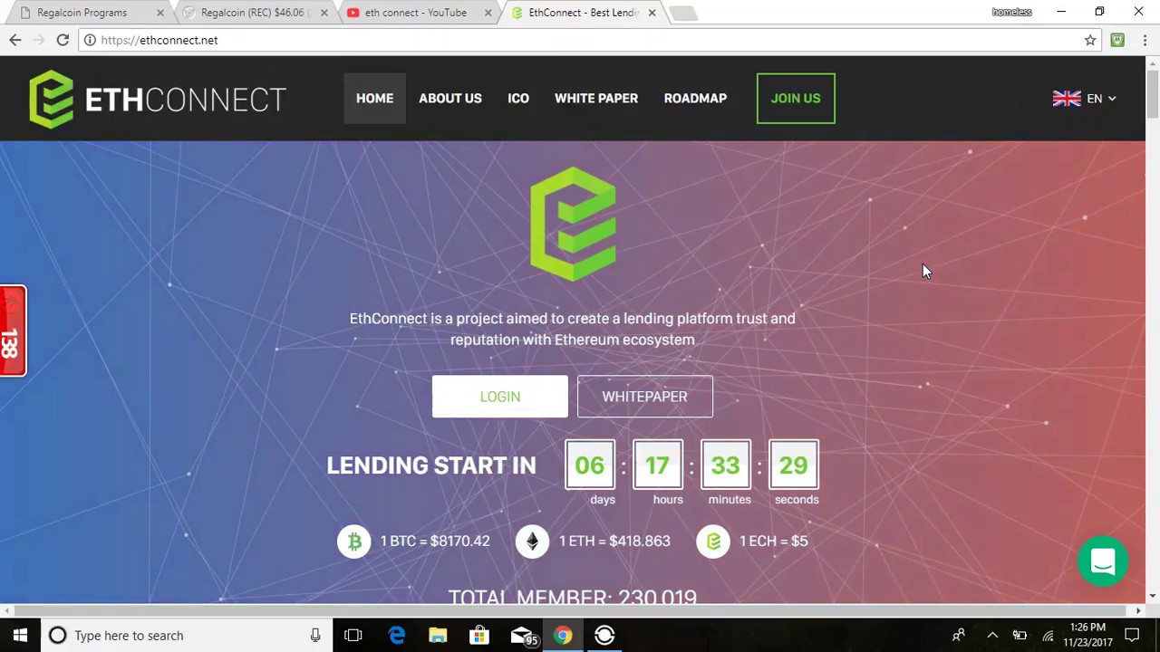 Eth connect, why I'm investing!