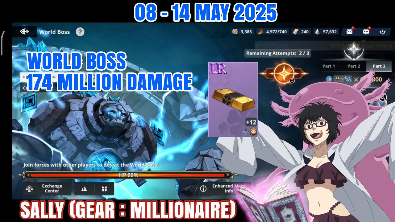 World Boss | 174  Million Damage | Black Clover Mobile (08 - 14 May 2025)