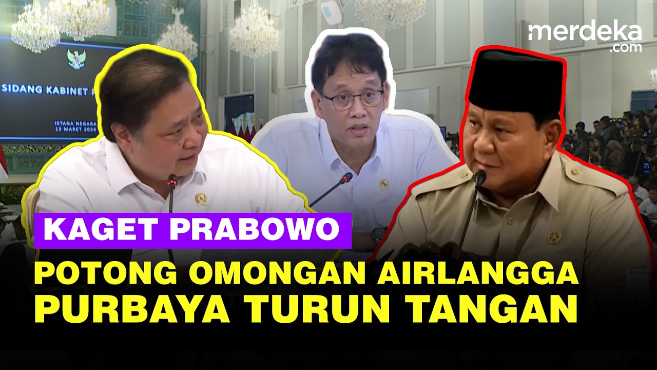 [FULL] Momen Prabowo Tiba-Tiba Potong Airlangga Kaget Soal Utang RI Sampai Purbaya Turun Tangan