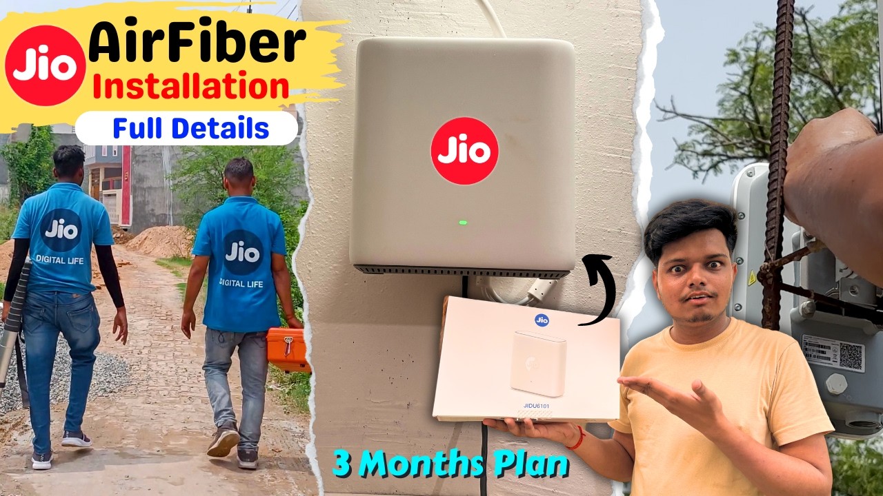 Jio AirFiber Installation 30 Mbps 599 Plan - Set-Top Box, Speed Test [ FULL DETAILS ]