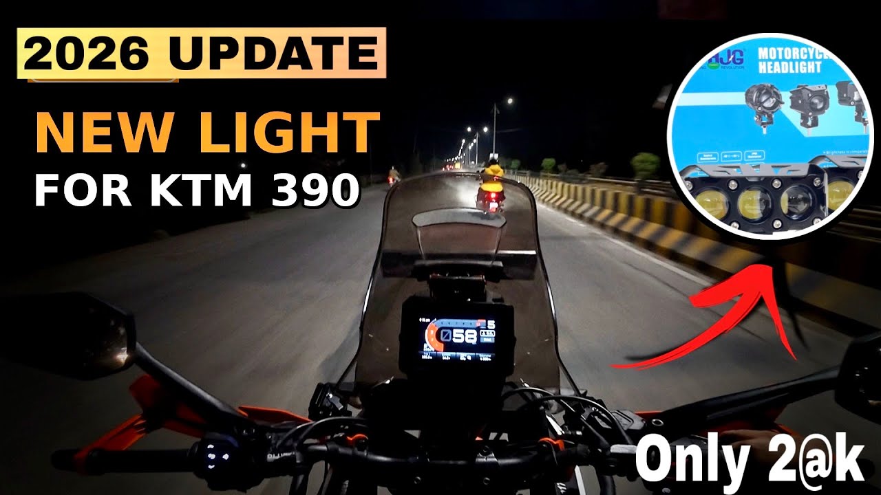 KTM ADV 390 Headlight is Weak?  BEST AUX LIGHTS FOR HIGHWAY 🔥Upgrading Lights For KTM ADV 390 #ktm 