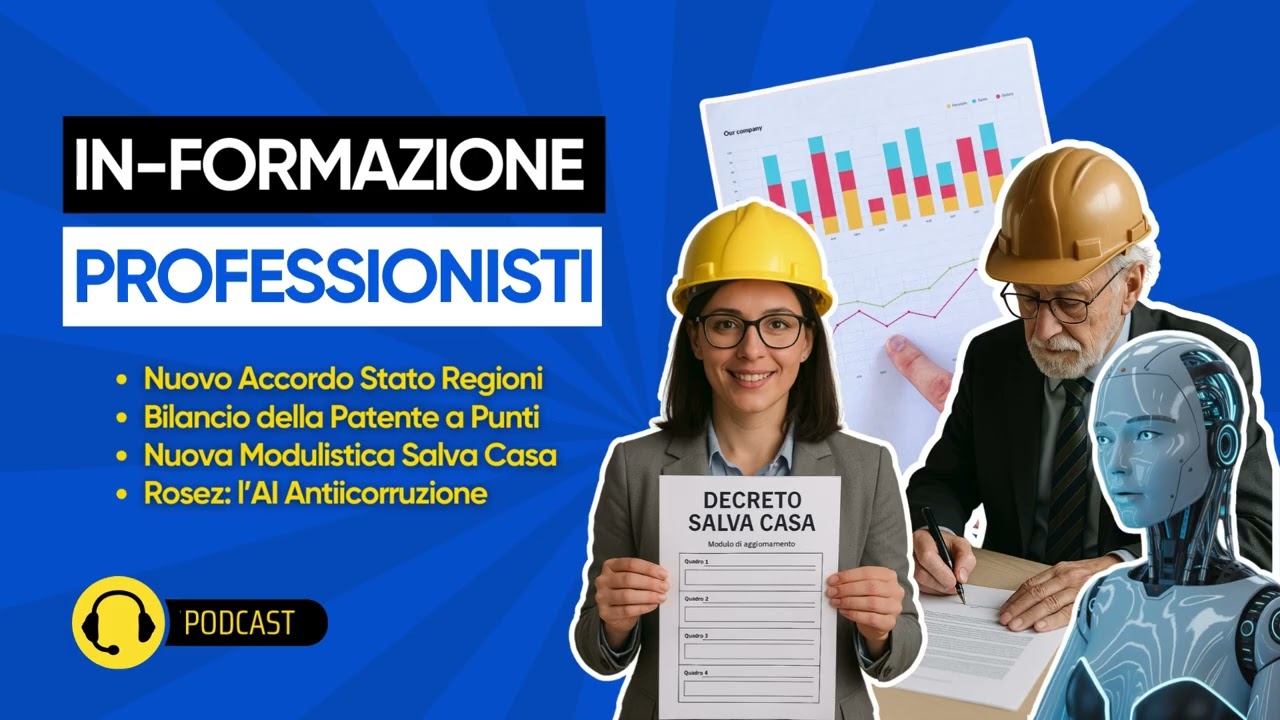 Dal Nuovo Accordo Stato Regioni alla modulistica del Salva-Casa su In-formazione professionisti