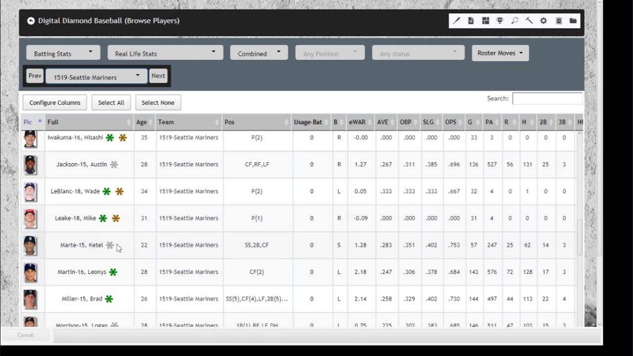 Digital Diamond Baseball v13 - tutorial - create custom libraries (IBM PC)