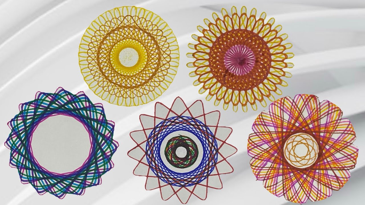 5ep!! Mesmerizing Spirograph Art 😍 | So Relaxing & Satisfying 