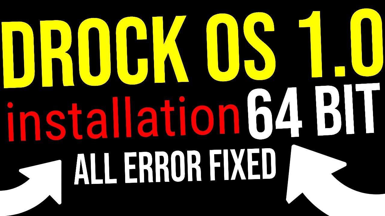 DROCK OS 1.0 64BIT installation Stable 60FPS Phoenix os black screen mic fixed