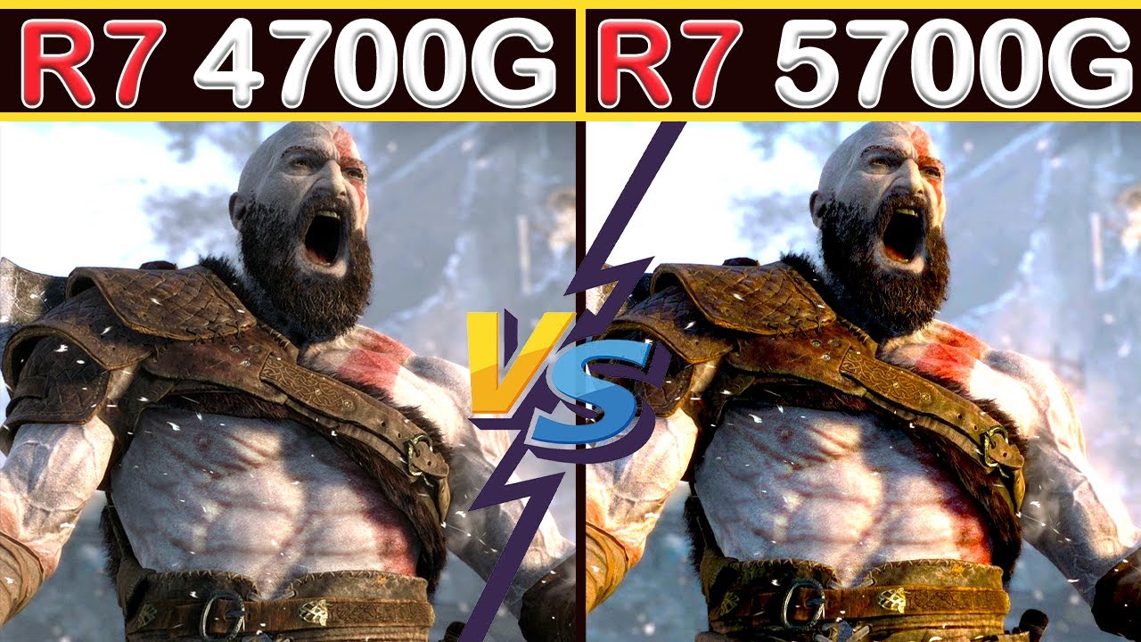 Ryzen 7 4700G vs Ryzen 7 5700G - Test in 10 Games