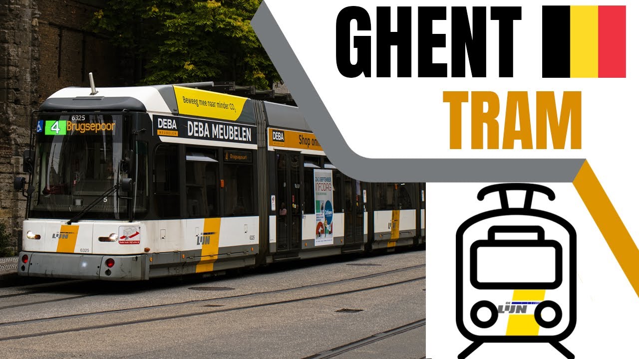 This Tram Snakes through A Medieval City Center: Ghent Tram 🇧🇪 🚋 (Gentse Tram) | Urban Transport #4