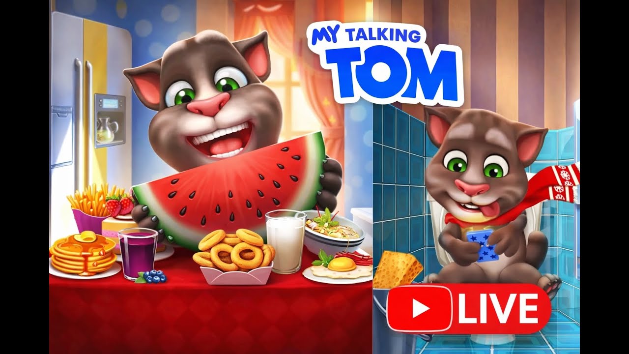 Talking Tom Live With Fun 😜 Live Stream #Live #funny