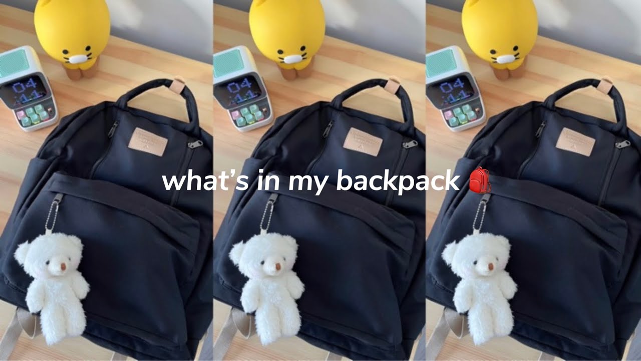 what's in my university backpack + pack with me ❤ | back to school 2022 🎒🍏 (ft. kawaii therapy)