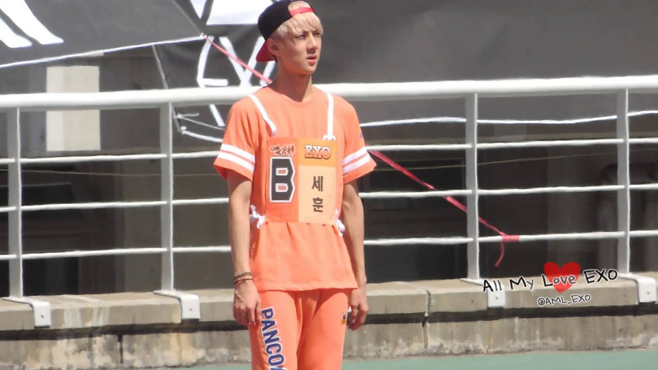 130903 세훈이 경보 전에 대기 중