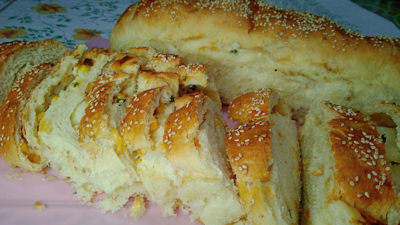 PÃO SALGADO RECHEADO COM REQUEIJÃO E MILHO ! DELICIOSO PARA LANCHES!