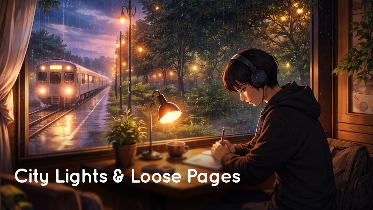 City Lights & Loose Pages | Late Night Lofi to Focus & Unwind 🎵✨